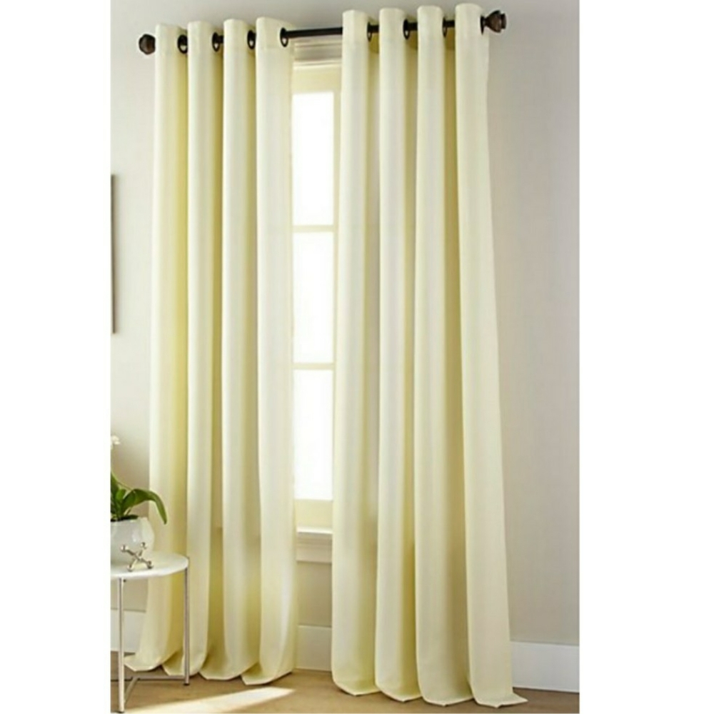 NWT Nanshing Ephron Grommet Single Curtain Panel Ivory 54" X 84"